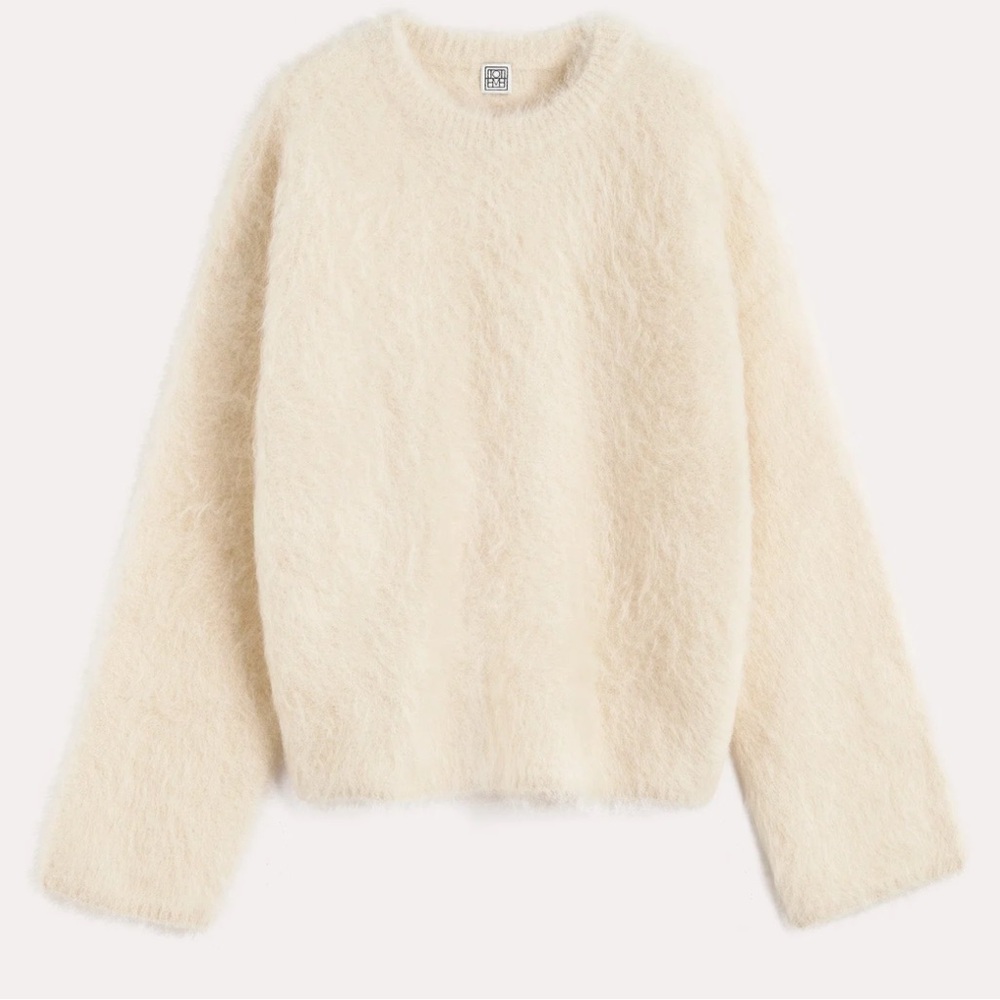 Toteme Oversized Alpaca Brushed Sweater